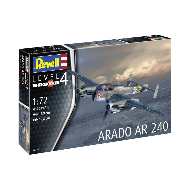 Revell Plastic ModelKit lietadlo 03798 - Arado AR-240 (1:72)