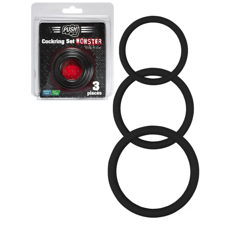 Push Production Silicone Cockring Set