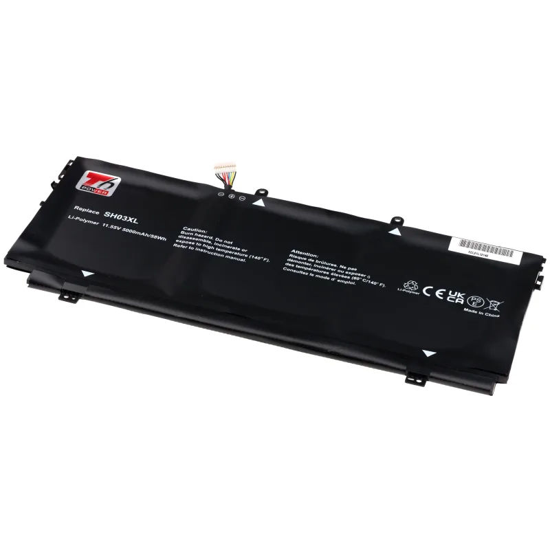 Baterie T6 Power pro HP Spectre 13-ac000 x360, Spectre 13-w000 x360, 5000mAh, 58Wh, 3cell, Li-pol NBHP0158