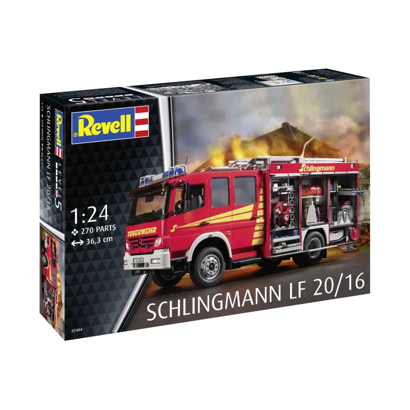 Revell Plastic ModelKit 07404 - Schlingmann LF20/16 Mercedes Benz Atego 1529 AF (1:24)