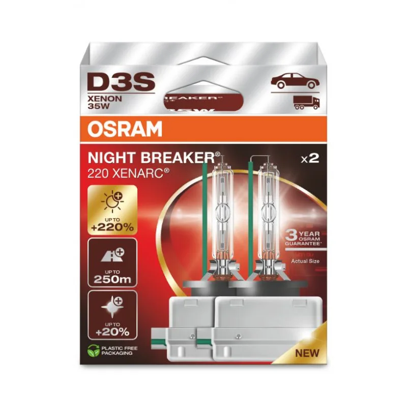 Osram xenonová výbojka D3S XENARC NIGHT BREAKER LASER +220% BOX