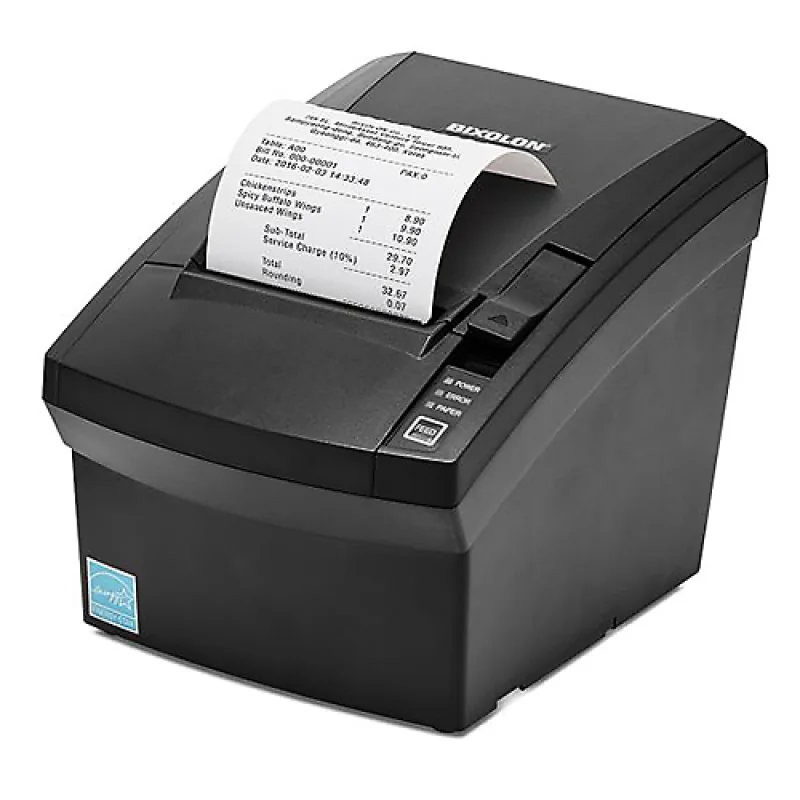 BIXOLON SRP-330II - USB + RS232 - rezačka + zdroj - Termálna Tlačiareň, čierna