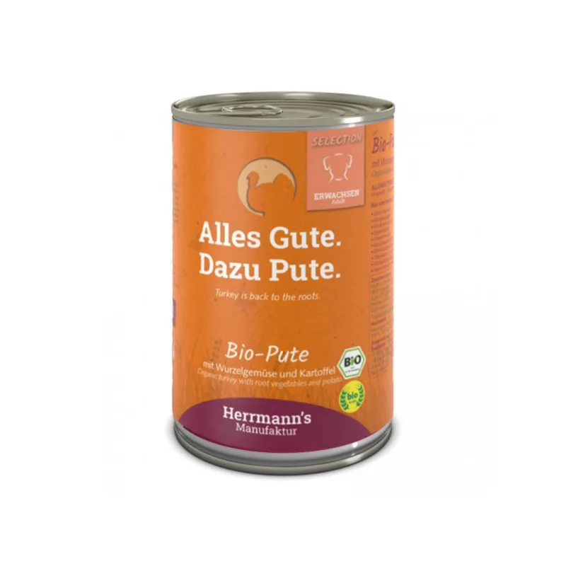 Herrmanns BIO Morčacie mäso so zemiakmi, konzerva 6x 400 g