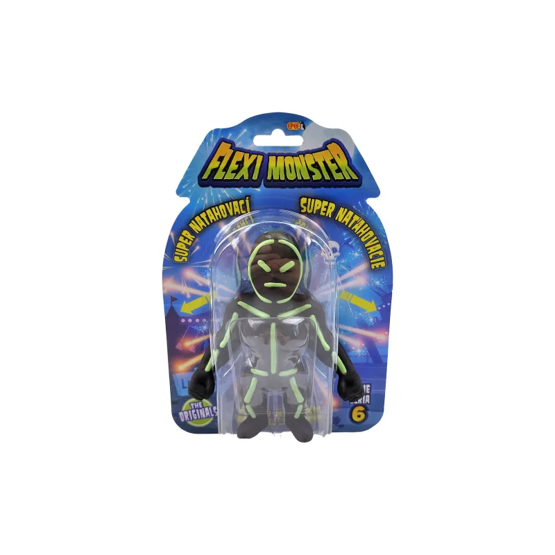 Flexi Monster strašidelné figúrky séria 6 naťahovacie silikón 14cm mix druhov na karte 16,5x23,5cm