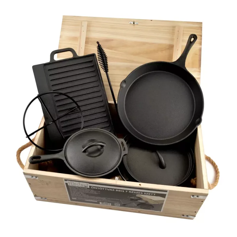 Súprava liatinového riadu BBQ Grill