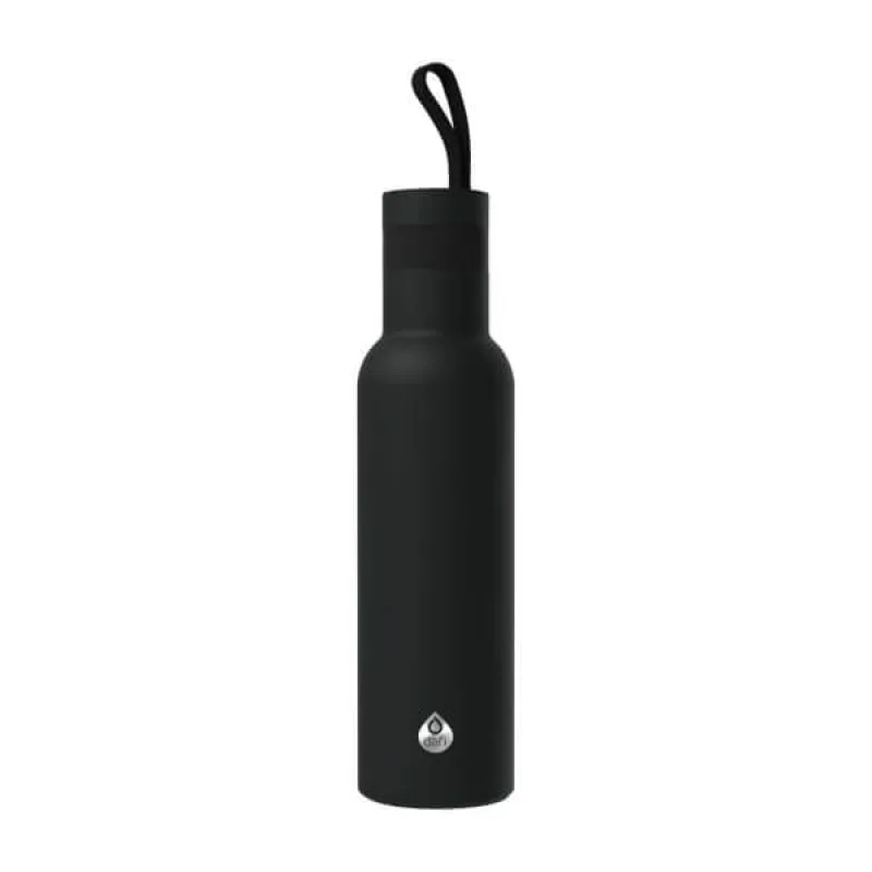 Termoska DAFI Thermal Bottle 0,5 l – čierna nerezová fľaša na teplé aj studené nápoje