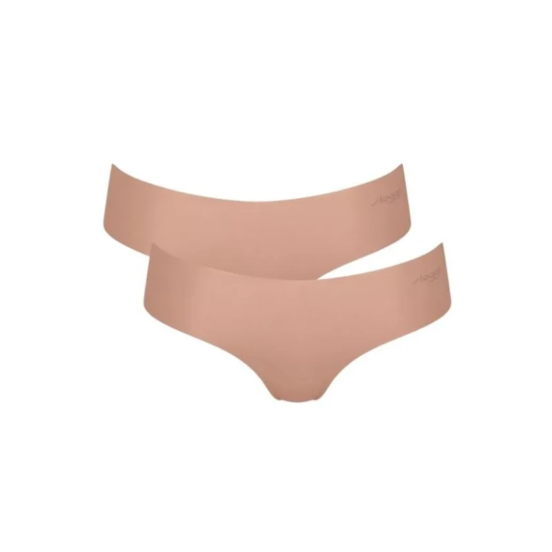 2 pack Bezšvové nohavičky Sloggi Zero Microfibre Hipster béžové XS