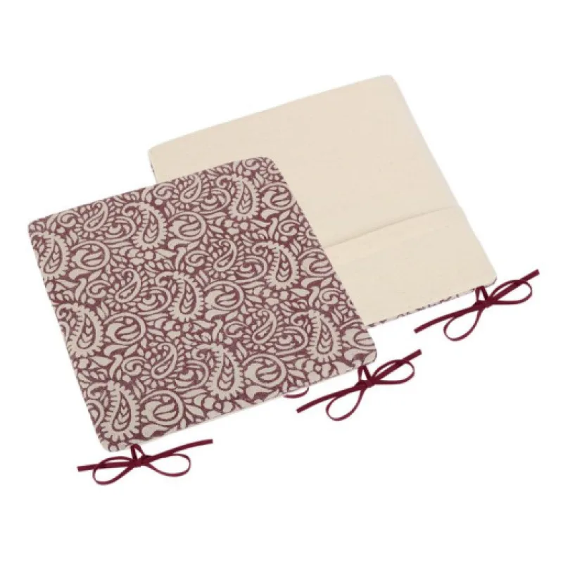 Bellatex Sedák Paula hladký, bordo kašmír - 38x38 cm