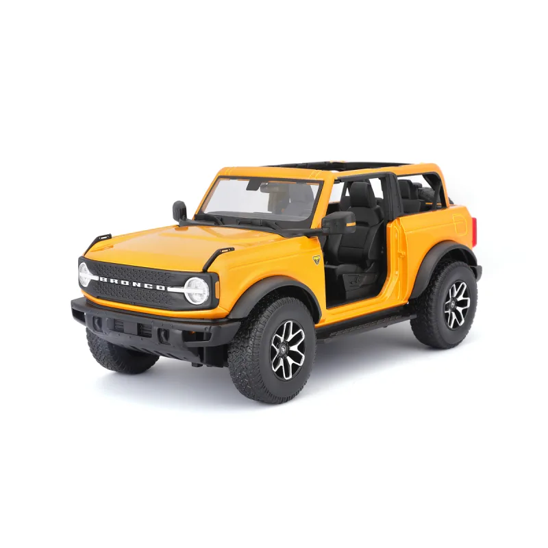 Maisto - 2021 Ford Bronco Badlands (bez dverí), oranžová, 1:18