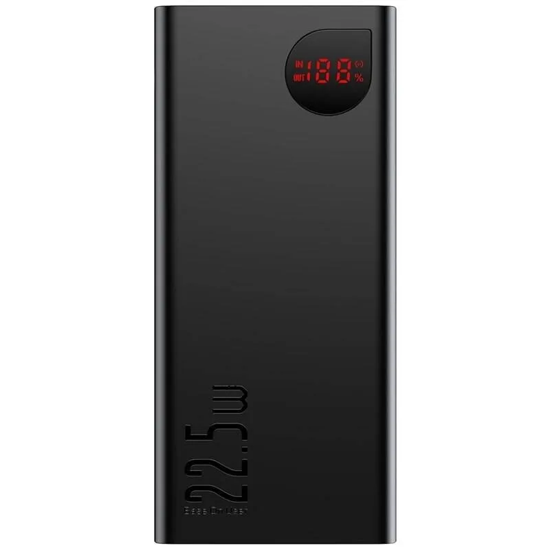 NONAME Baseus Adaman Digital Display Powerbanka 40000mAh 22.5W Black 6932172628048