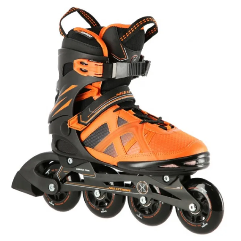 Kolečkové brusle NILS Extreme NA14112 oranžové vel. 42