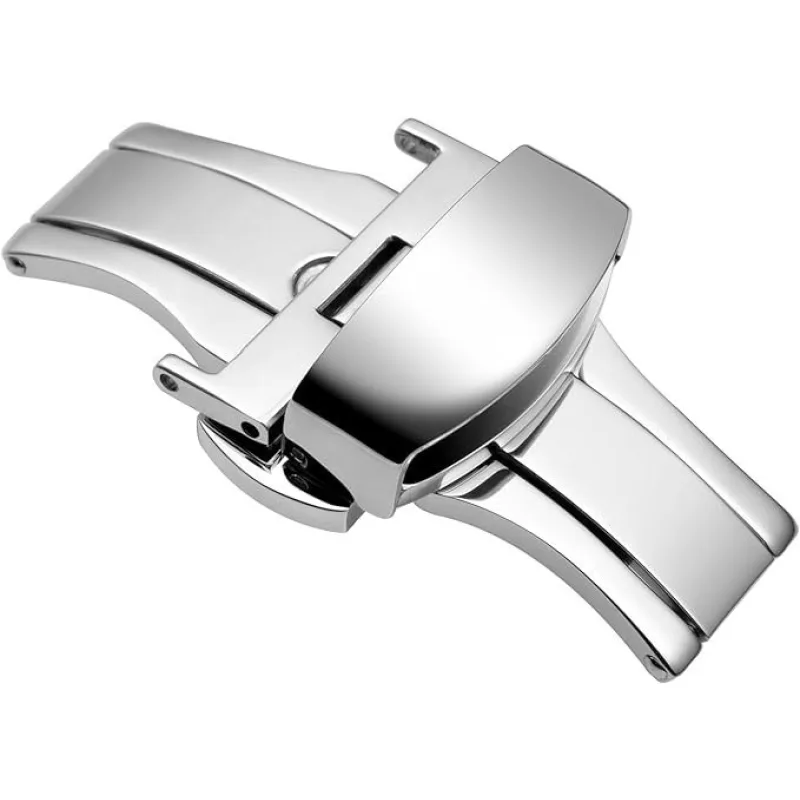 Motýliková spona 14 mm strieborná A-NIS B02-SILVER-14