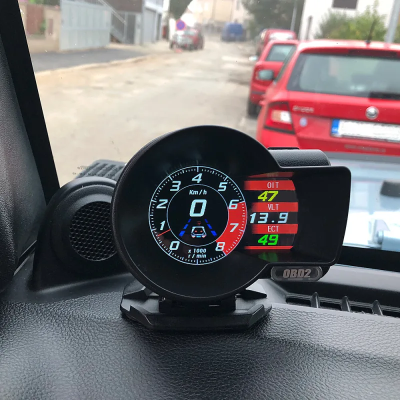 Palubní DISPLEJ SPORT LCD, OBDII, FULL + GPS se164gps