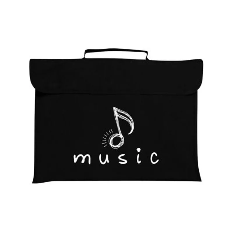 Taška na noty - Music (černá)
