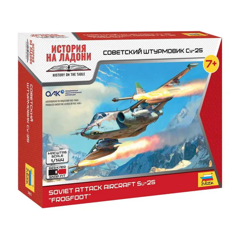 Zvezda Wargames (HW) lietadlo 7431 - SU-25 (1:144)
