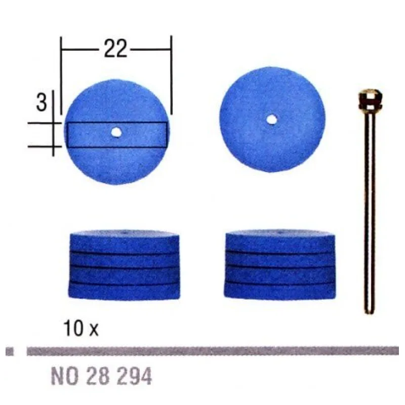 Leštiace kotúče silikónové 22mm PROXXON 28294