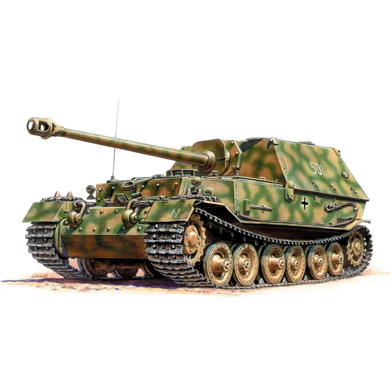 Zvezda Wargames (WWII) tank 6195 - Nemecký stíhač tankov FERDINAND (1:100)