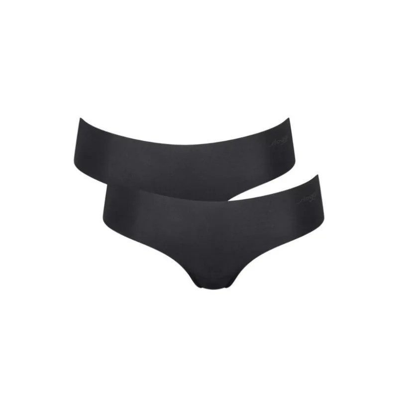 2PACK Bezšvové nohavičky Sloggi Zero Microfibre Hipster čierne M