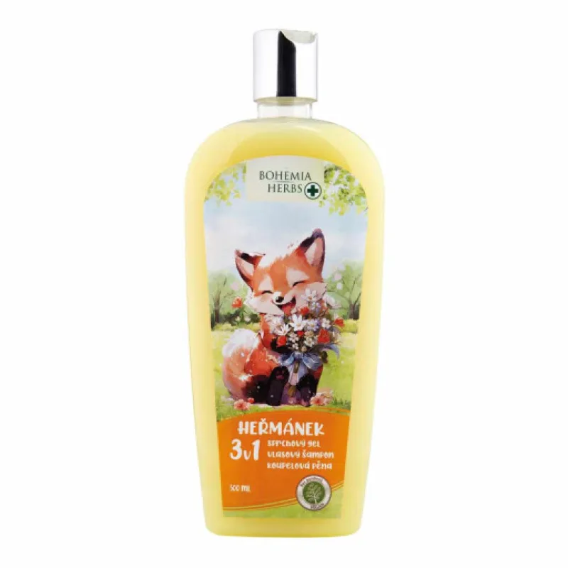 Bohemia Gifts dětský sprchový gel Heřmánek 3v1, 500 ml