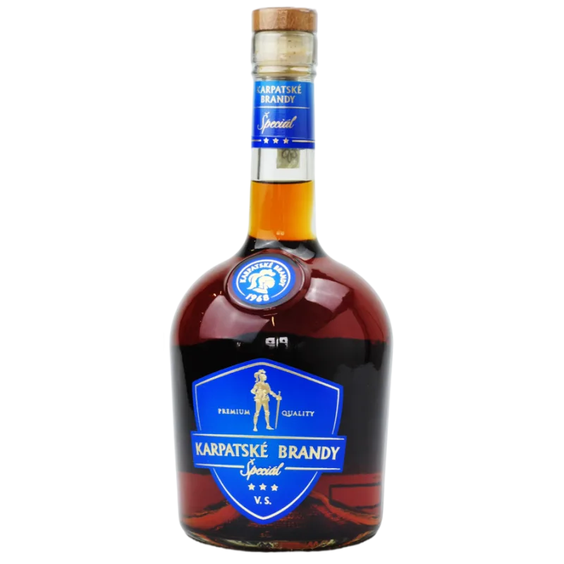 Karpatské Brandy Špeciál VS 38% 0,7 l (čistá fľaša)