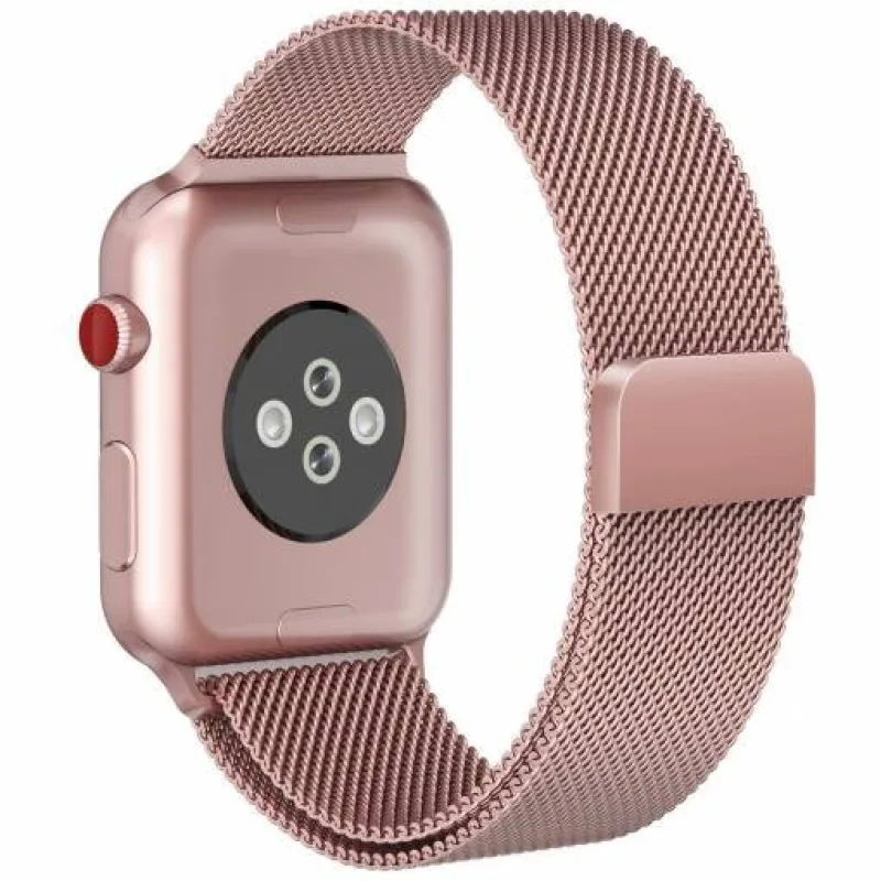 Milánský tah 38mm/40mm růžový pro Apple Watch ESES 1530000007