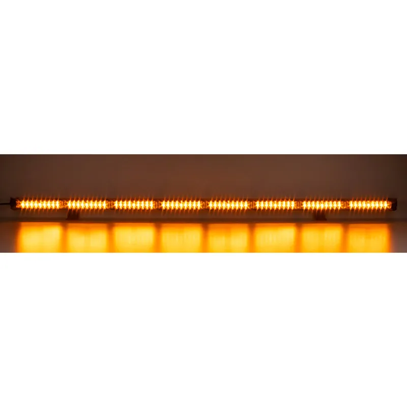 LED alej voděodolná (IP67) 12-24V, 72x LED 1W, oranžová 1204mm, d.o., ECE R65 kf77-1204C