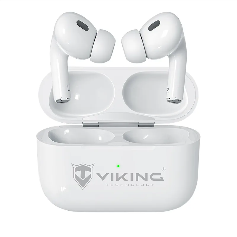 Bezdrátová Bluetooth sluchátka Viking AIR PLUS/ANC/BT/Bezdrát/Bílá VPRORT