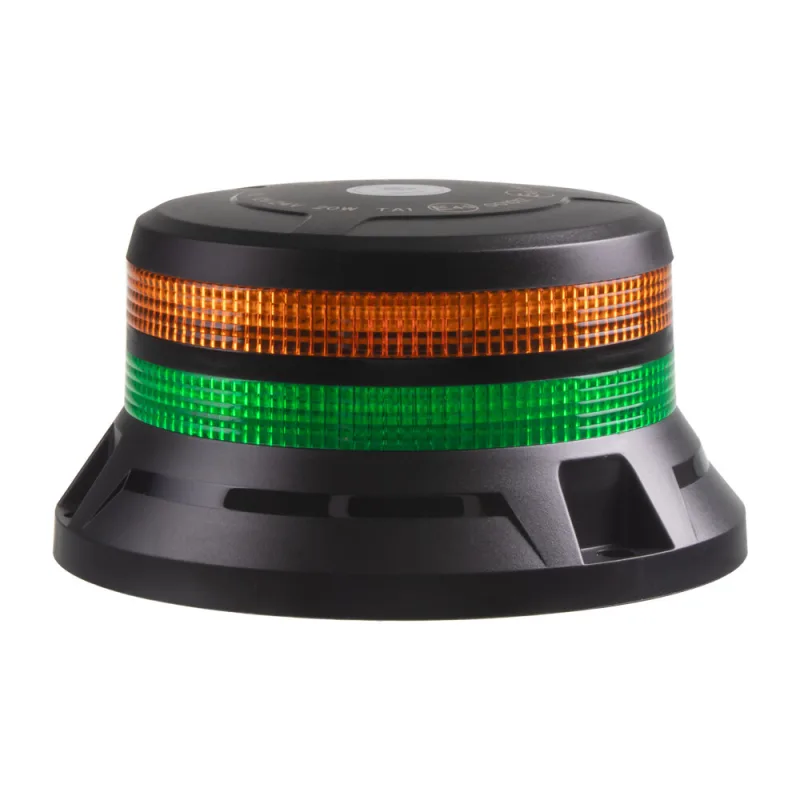 LED maják, 12-24V, 48xLED zelený/oranžový, pevná montáž, ECE R65 wl833FIXgo