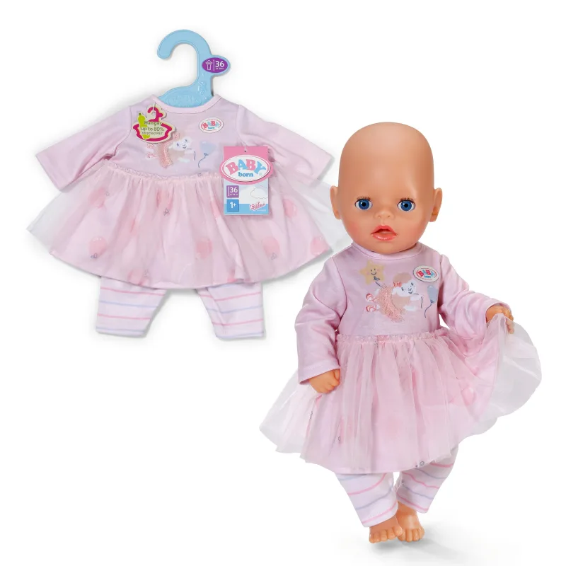 Zapf BABY born Šatičky světle růžové, 36 cm
