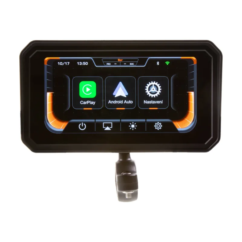 Monitor 6" na motocykl s Apple CarPlay, Android auto, Bluetooth, GPS ds-601caM