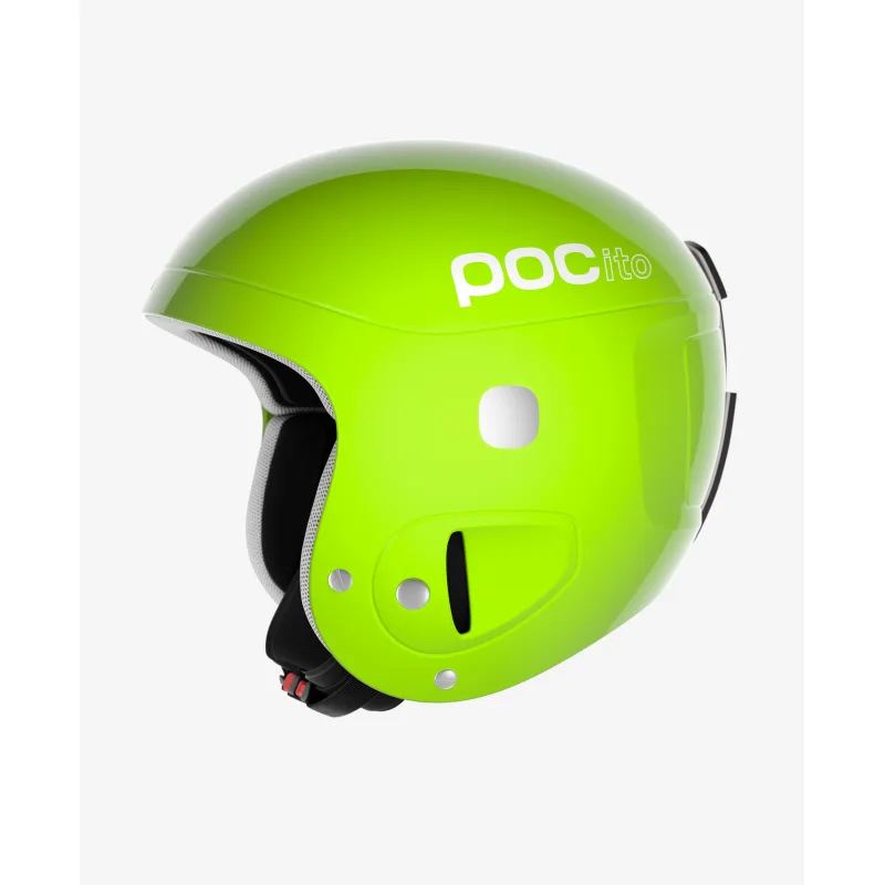 Dětská sjezdová helma POC POCito Skull Fluorescent Yellow/Green