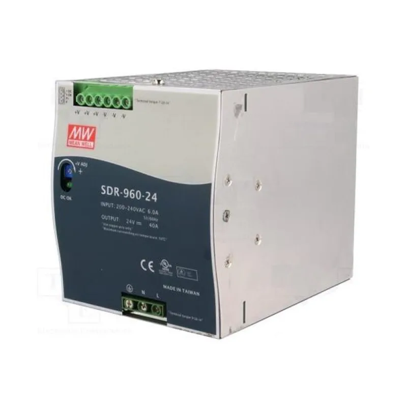 MEAN WELL MEANWELL - SDR-960-24 - Průmyslový napájecí spínaný zdroj 24V 960W na DIN SDR-960-24