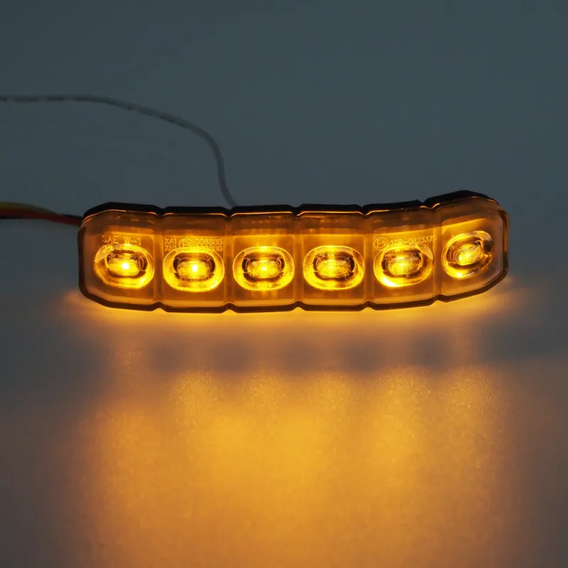 PROFI silikonové ohebné výstražné LED světlo vnější, oranžové, 12-24V, ECE R65 CH-079