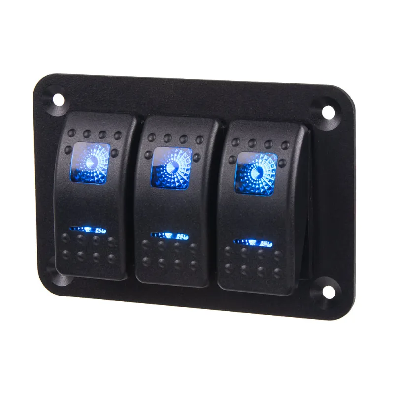 Panel s 3x spínači Rocker 12/24V 47153