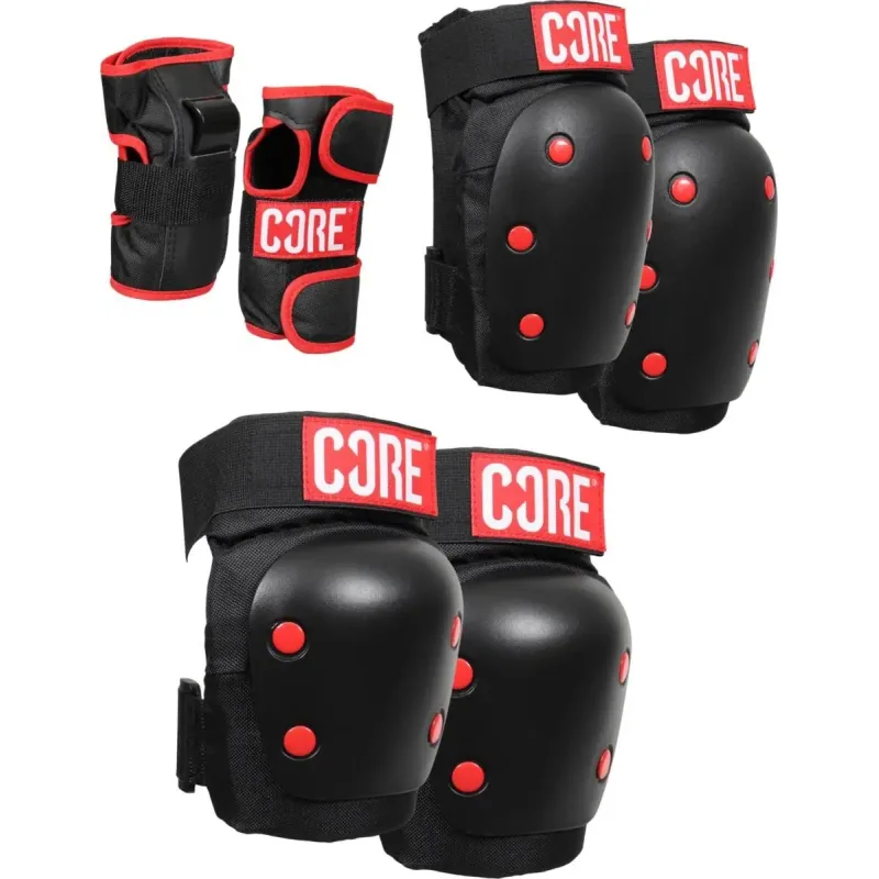 Set Chráničů CORE Skate Pads XS Černý