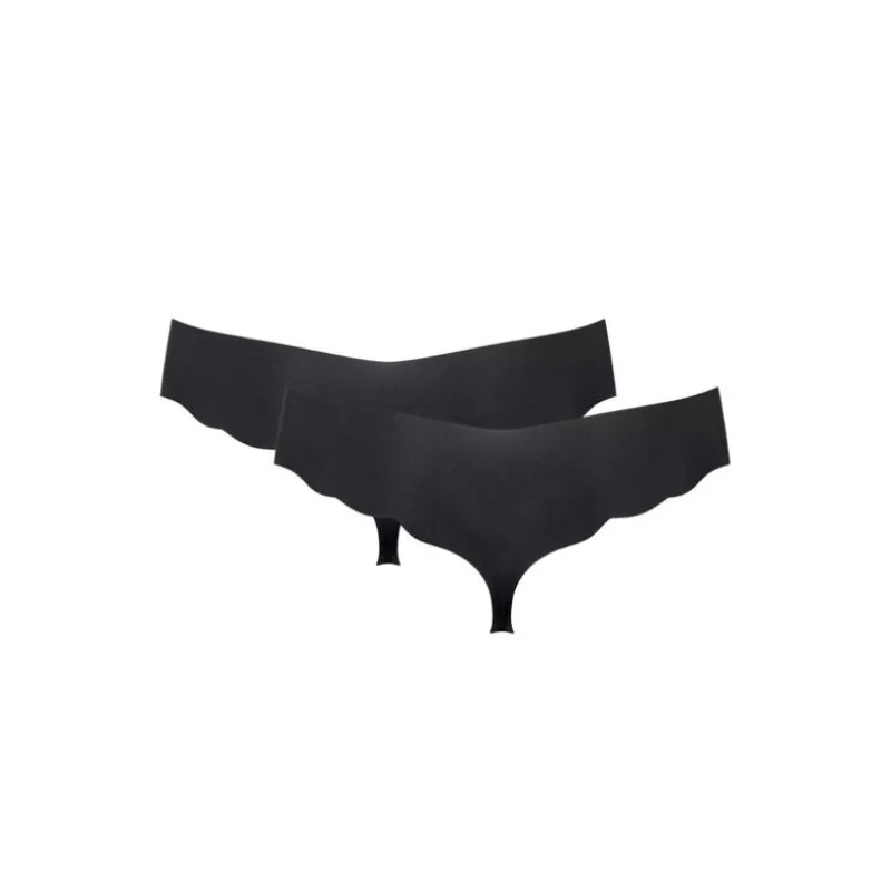 2PACK Tangá bezšvová Sloggi Zero Microfibre Hipstring čierne XL