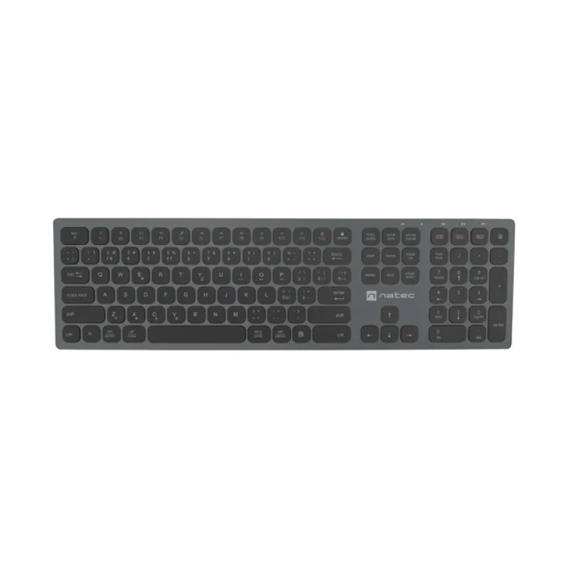 Natec klávesnice DOLPHIN/Bezdrátová Bluetooth/CZ-SK layout/Šedá NKL-1977