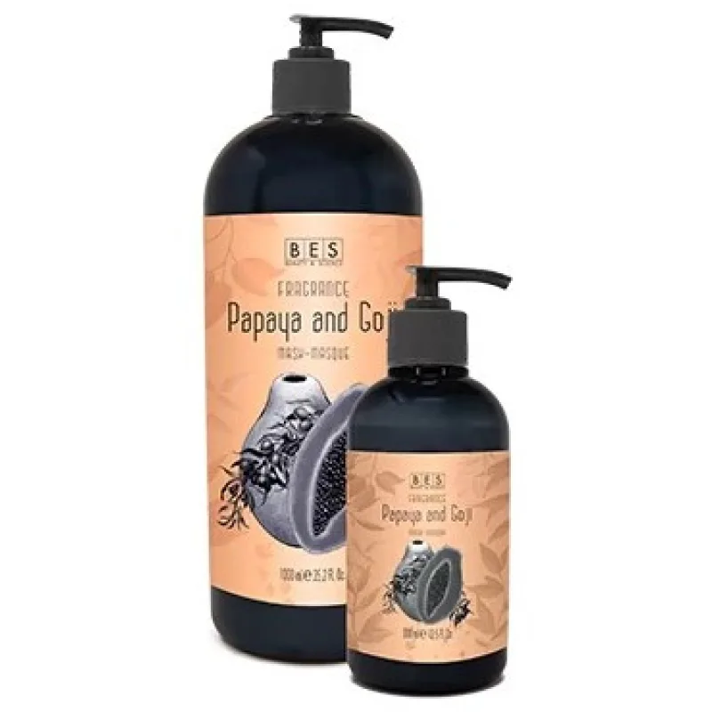 BES Fragrance Papaya And Goji Mask 1000ml - vlasová maska s vôňou Papaya a Goji