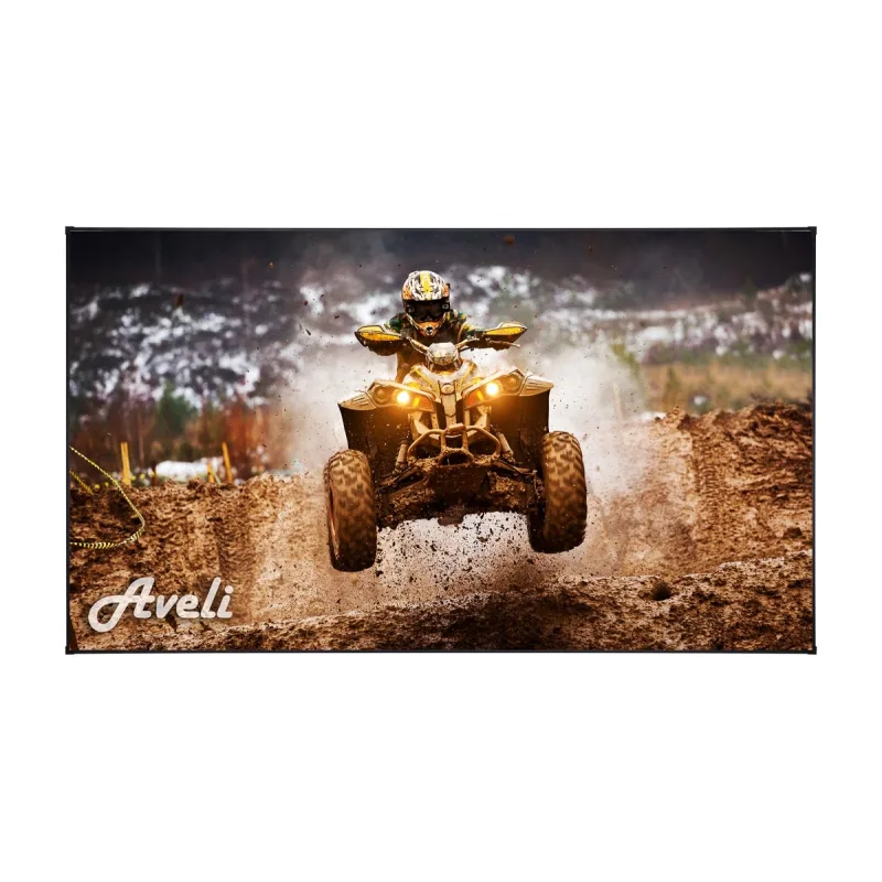 Plátno AVELI PREMIUM,pevný rám,metal,221x124(16:9) 100" XRT-00282
