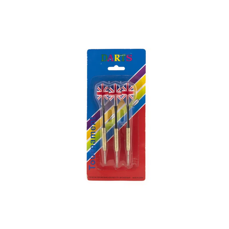 Teddies Hádzacie šípky s kovovým hrotom 15cm kov/plast 3 ks na karte
