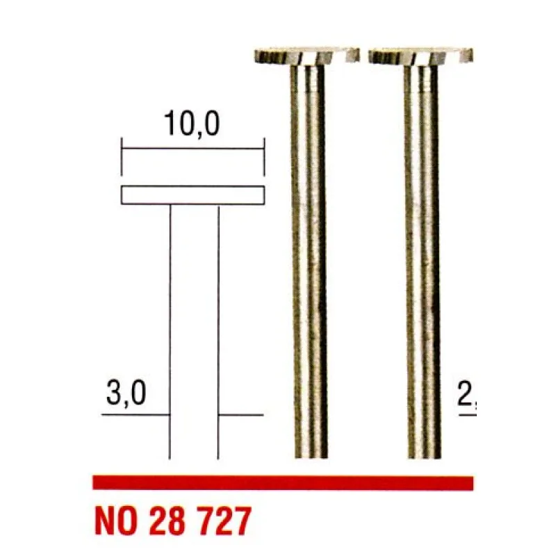Stopkové frézy kotúč 10.0mm PROXXON 28727