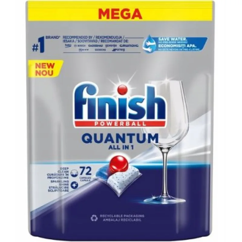 Finish Quantum All in 1 Regular tablety do umývačky 72ks