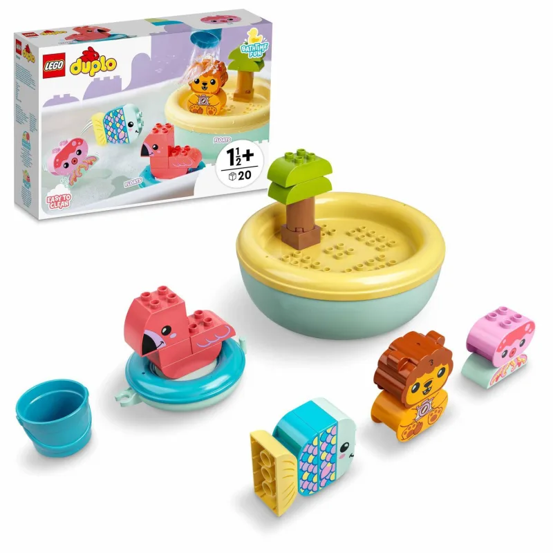 LEGO Duplo 10966 Zábava vo vani: Plávajúci ostrov so zvieratkami