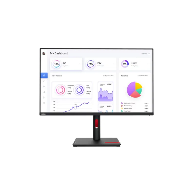 Lenovo ThinkVision/T32p-30/31,5"/IPS/4K UHD/60Hz/6ms/Black/3R 63D2GAT1EU
