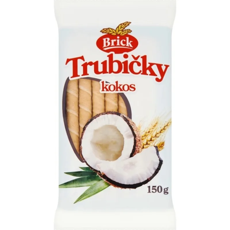Brick Trubičky kokos 150g