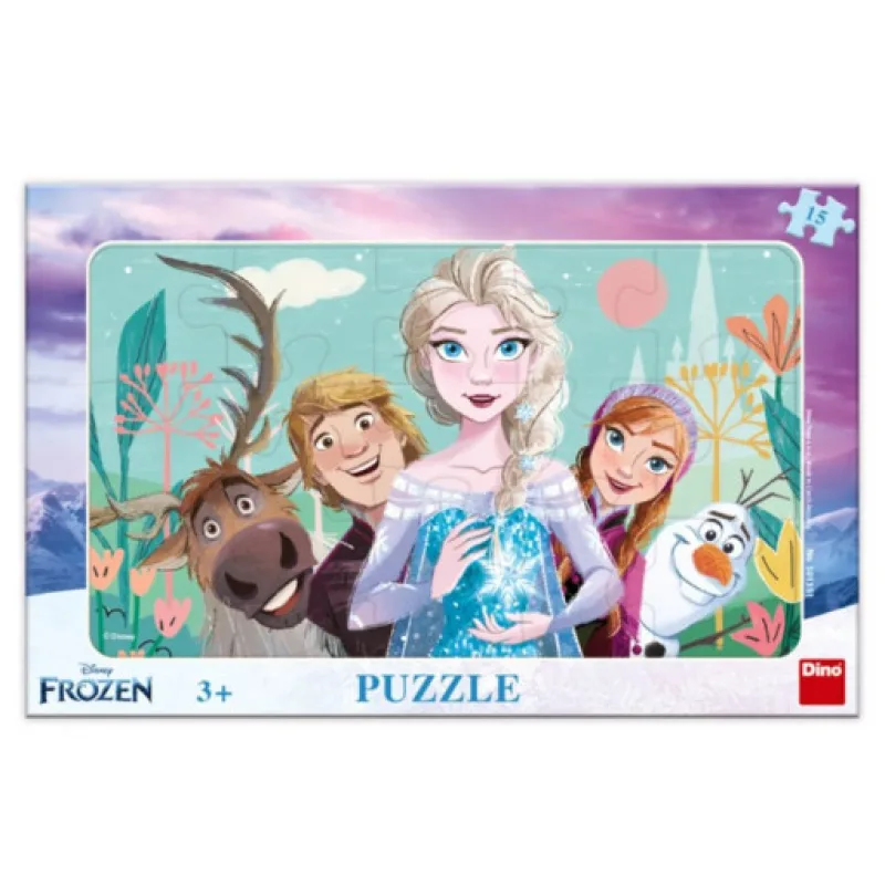 Deskové puzzle Dino 15 dílků - Frozen rodina