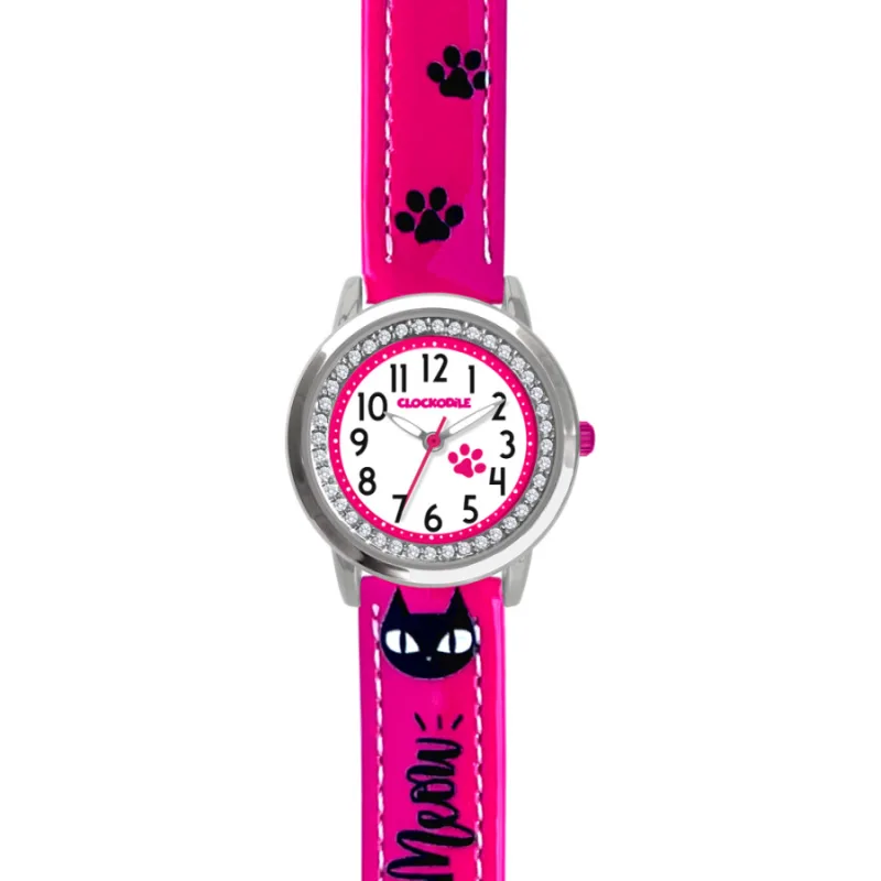 Ružové dievčenské hodinky CATS CLOCKODILE CWG5192
