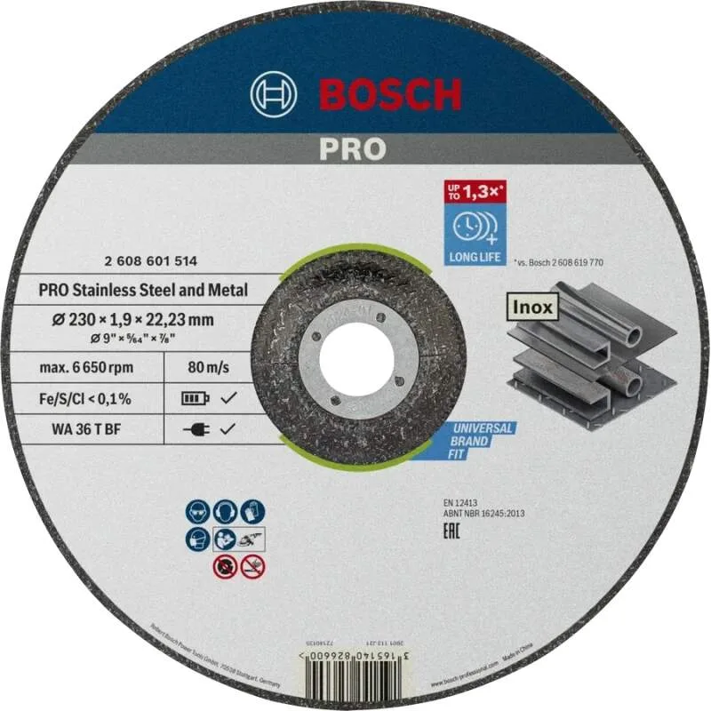 Rezný kotúč BOSCH PRO Inox and Metal 230x1.9x22,2 mm