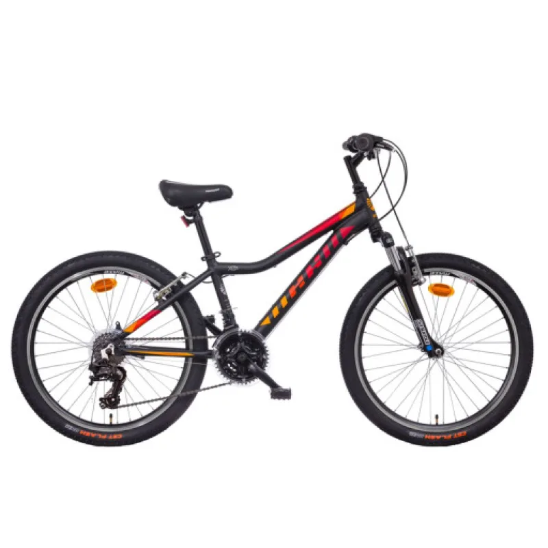 Mayo 24" Fit V, Dětské hoské kolo, černo-červené