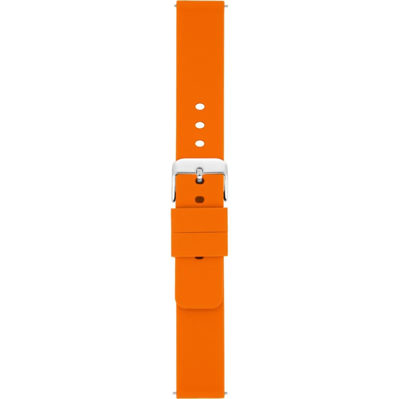 Silikónový remienok na hodinky 24 mm oranžový A-NIS AS0417.19-24